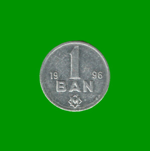 MONEDA DE MOLDAVIA 1 BAN, AÑO 1996, ESTADO NUEVA.-