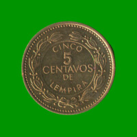 MONEDA DE HONDURAS 5 CENTAVOS, AÑO 1995, ESTADO USADA.-
