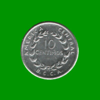 MONEDA DE COSTA RICA 10 CENTIMOS, AÑO 1967, ESTADO USADA.-
