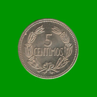MONEDA DE VENEZUELA 5 CENTIMOS, AÑO 1964, ESTADO USADA.-