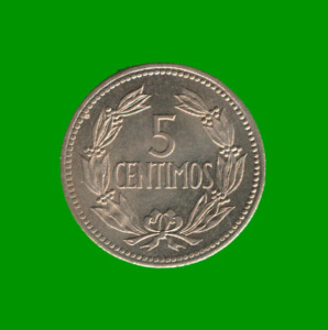 MONEDA DE VENEZUELA 5 CENTIMOS, AÑO 1964, ESTADO USADA.-