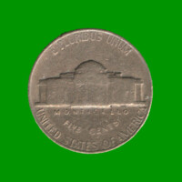 MONEDA DE ESTADOS UNIDOS 5 CENTAVOS, AÑO 1964, ESTADO USADA.-