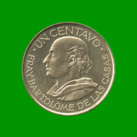 MONEDA DE GUATEMALA 1 CENTAVO, AÑO 1958, ESTADO USADA.-