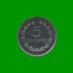 MONEDA DE EL SALVADOR 5 CENTAVOS, AÑO 1987, ESTADO USADA.-