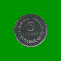 MONEDA DE EL SALVADOR 5 CENTAVOS, AÑO 1987, ESTADO USADA.-