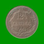 MONEDA DE VENEZUELA 12 1/2 CENTIMOS, AÑO 1945, ESTADO USADA.-