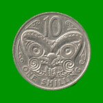 MONEDA DE NUEVA ZELANDA 10 CENTIMOS, AÑO 1967, ESTADO USADA.-