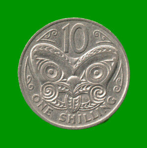 MONEDA DE NUEVA ZELANDA 10 CENTIMOS, AÑO 1967, ESTADO USADA.-