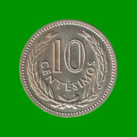 MONEDA DE URUGUAY 10 CENTECIMOS, AÑO 1959, ESTADO USADA.-