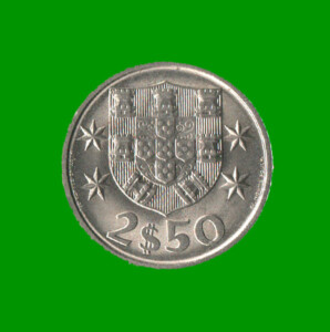 MONEDA DE PORTUGAL 2.50 ESCUDOS, AÑO 1984, ESTADO USADA.-