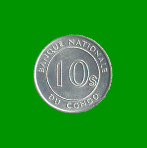 MONEDA DE CONGO 10 SENGI, AÑO 1967, ESTADO NUEVA.-