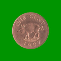 MONEDA DE BERMUDA 1 CENTAVO, AÑO 1997, ESTADO NUEVA.-