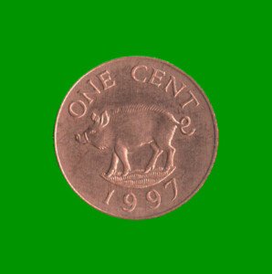 MONEDA DE BERMUDA 1 CENTAVO, AÑO 1997, ESTADO NUEVA.-