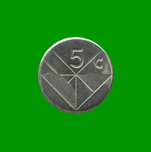 MONEDA DE ARUBA 5 CENTAVOS, AÑO 2001, ESTADO NUEVA.-