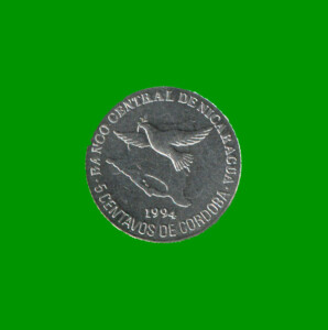 MONEDA DE NICARAGUA 5 CENTAVOS, AÑO 1994, ESTADO NUEVA.-
