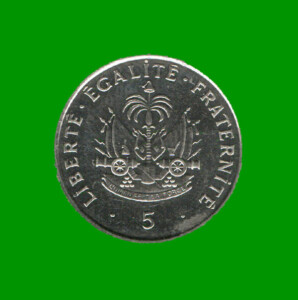 MONEDA DE HAITI 5 CENTIMOS, AÑO 1997, ESTADO NUEVA.-