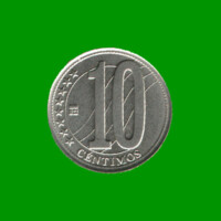 MONEDA DE VENEZUELA 10 CENTIMOS, AÑO 2009, ESTADO NUEVA.-
