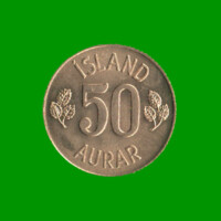 MONEDA DE ISLANDIA 50 EYRIR, AÑO 1974, ESTADO NUEVA.-