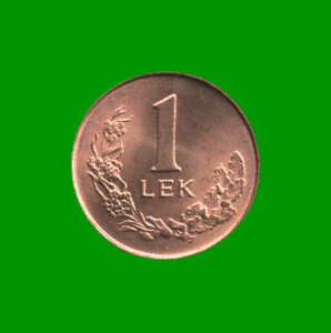 MONEDA DE ALBANIA 1 LEK, AÑO 1996, ESTADO NUEVA.-