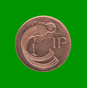 MONEDA DE IRLANDA 1 PENIQUE, AÑO 1996, ESTADO NUEVA.-