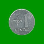 MONEDA DE LITUANIA 1 CENTAS, AÑO 1991, ESTADO NUEVA.-