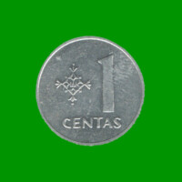 MONEDA DE LITUANIA 1 CENTAS, AÑO 1991, ESTADO NUEVA.-