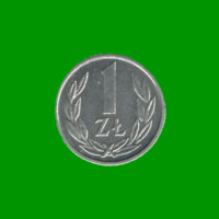 MONEDA DE POLONIA 1 ZLOTY, AÑO 1990, ESTADO NUEVA.-