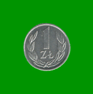 MONEDA DE POLONIA 1 ZLOTY, AÑO 1990, ESTADO NUEVA.-