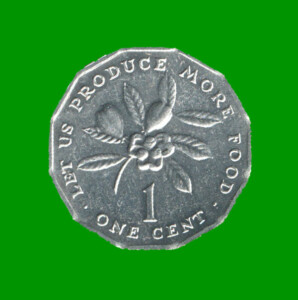 MONEDA DE JAMAICA 1 CENTIMO, AÑO 1990, ESTADO NUEVA.-