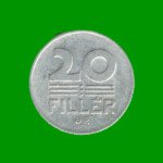 MONEDA DE HUNGRIA 20 FILLER, AÑO 1971, ESTADO USADA.-