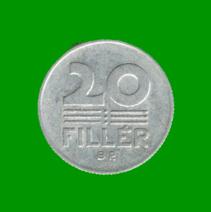 MONEDA DE HUNGRIA 20 FILLER, AÑO 1971, ESTADO USADA.-