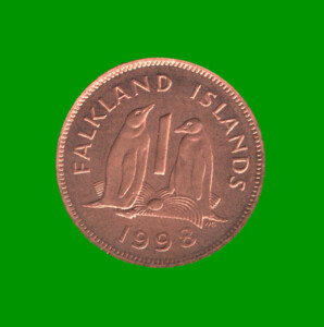 MONEDA DE ISLAS MALVINAS 1 PENIQUE, AÑO 1998, ESTADO NUEVA.-