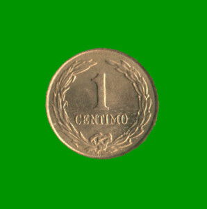 MONEDA DE PARAGUAY 1 CENTIMO, AÑO 1950, ESTADO NUEVA.-