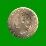 MONEDA DE ITALIA 20 LIRAS, AÑO 1980, ESTADO USADA.- - Imagen 2