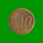 MONEDA DE ITALIA 10 CENTAVOS DE EURO, AÑO 2002, ESTADO USADA.-