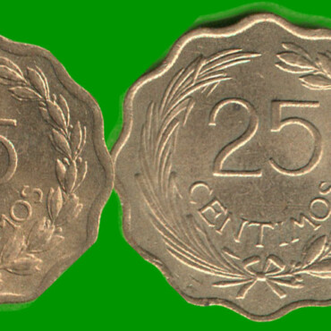 PARAGUAY SET DE CUATRO MONEDAS  10, 15, 25 Y 50 CENTIMOS, AÑO 1953, ESTADO NUEVAS.-