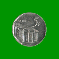 MONEDA DE CUBA 5 CENTAVOS CONVERTIBLES, AÑO 2006, ESTADO USADA.-