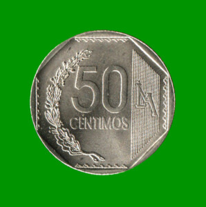 MONEDA DE PERU 50 NUEVOS CENTIMOS, AÑO 2022, ESTADO NUEVA.-