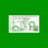 BONO CLUB DEL TRUEQUE, ZONA SUR, 10 CREDITOS, MG 2121, ESTADO EXCELENTE.-