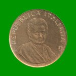 MONEDA DE ITALIA 200 LIRAS CONMEMORATIVA, AÑO 1980, ESTADO USADA.- - Imagen 2