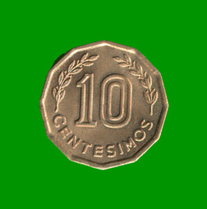 MONEDA DE URUGUAY  10 CENTECIMOS, AÑO 1976, ESTADO USADA.-