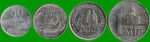 PARAGUAY SET DE CUATRO MONEDAS 50, 100, 500 Y 1 MIL GUARANIES, AÑO 2006, ESTADO NUEVAS.-