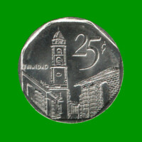 MONEDA DE CUBA 25 CENTAVOS CONVERTIBLES, AÑO 2006, ESTADO USADA.-
