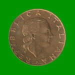 MONEDA DE ITALIA 200 LIRAS, AÑO 1980, ESTADO USADA.- - Imagen 2