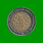 MONEDA DE MEXICO 1 PESO, BIMETALICA, AÑO 2004, ESTADO USADA.- - Imagen 2
