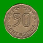 MONEDA DE URUGUAY  50 CENTECIMOS, AÑO 1976, ESTADO USADA.-