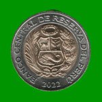 MONEDA DE PERU 5 SOLES, BIMETALICA, AÑO 2022, ESTADO NUEVA.- - Imagen 2