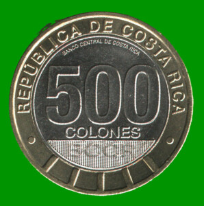 MONEDA DE COSTA RICA 500 COLONES, CONMEMORATIVA, BIMETALICA, AÑO 2021, ESTADO NUEVA.-