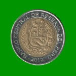 MONEDA DE PERU 2 NUEVOS SOLES, BIMETALICA, AÑO 2012, ESTADO USADA.- - Imagen 2