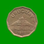 MONEDA DE URUGUAY  20 CENTECIMOS, AÑO 1977, ESTADO USADA.- - Imagen 2